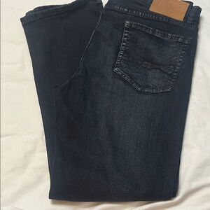 "A2G"-Men's Dark Blue Denim Jeans - Classic Straight Fit